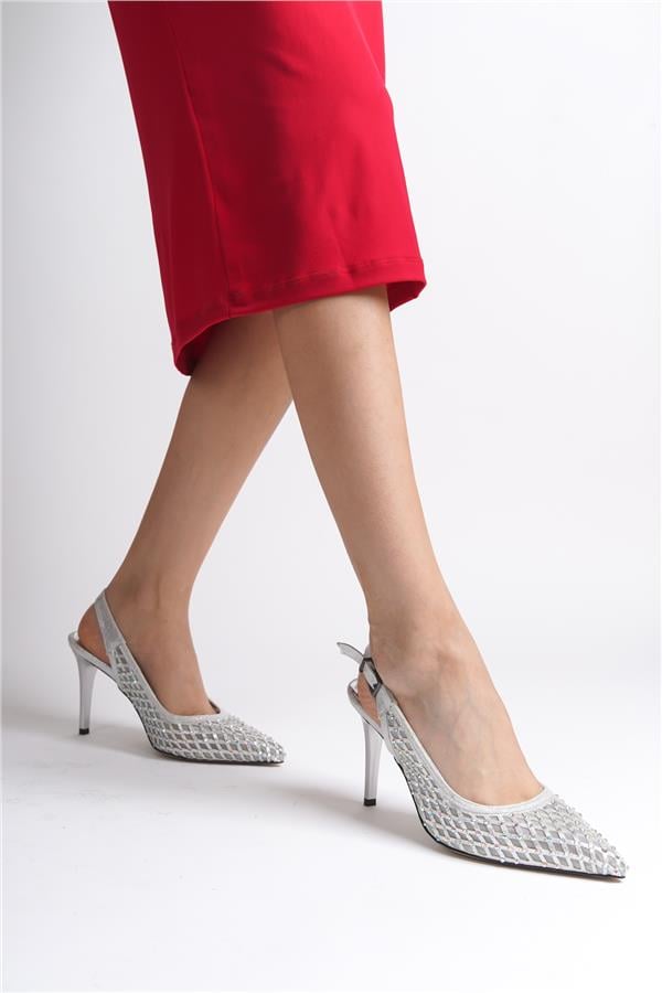 Capone Outfitters F605 Women Silver Stiletto image 6