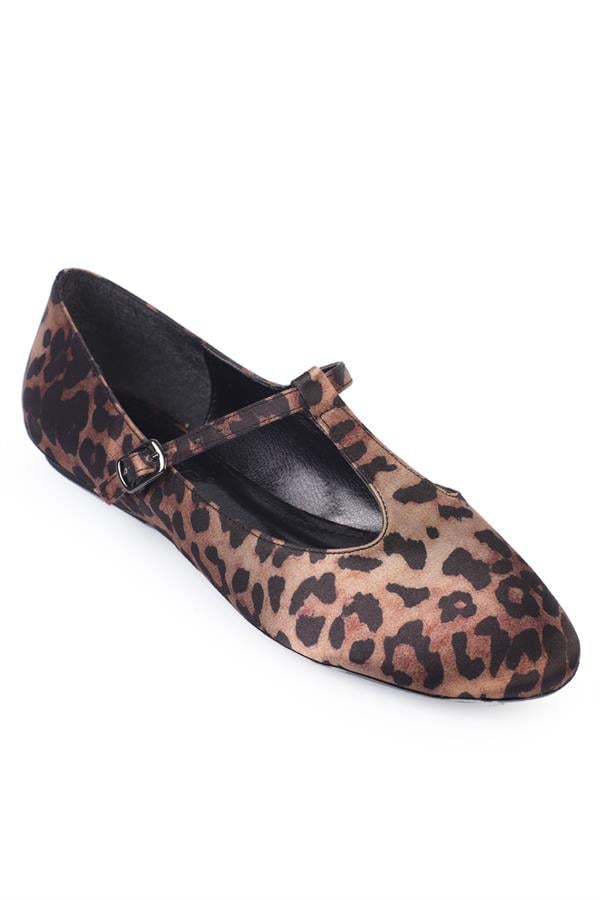 Capone Belinda Buckled Women Leopard Ballerina