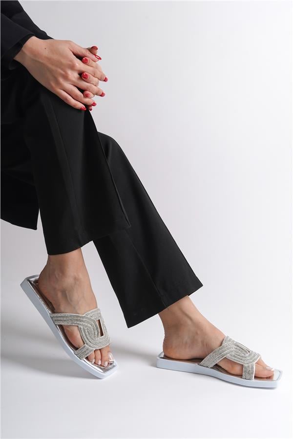 Capone Outfitters HRM09 Women Silver Sandal image 6