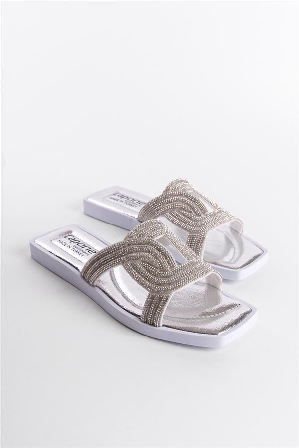 Capone Outfitters HRM09 Women Silver Sandal image 1