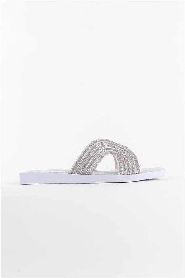 Capone Outfitters HRM11 Women Silver Sandal image 2
