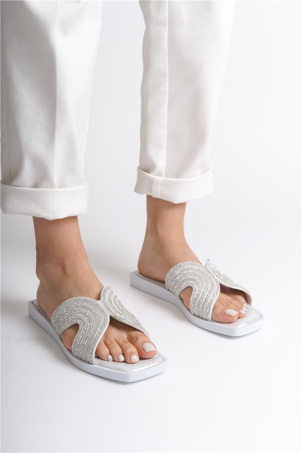 Capone Outfitters HRM11 Women Silver Sandal image 5