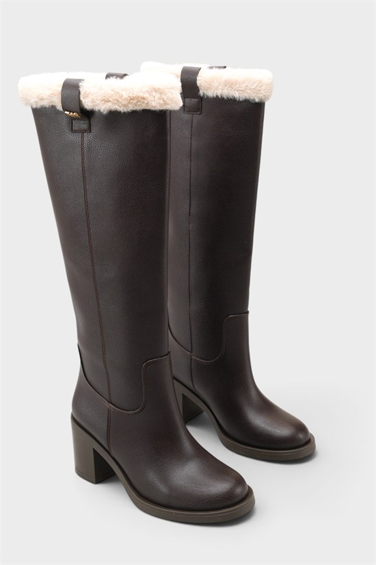 Capone Outfitters K701 Women Brown High Boot image 3