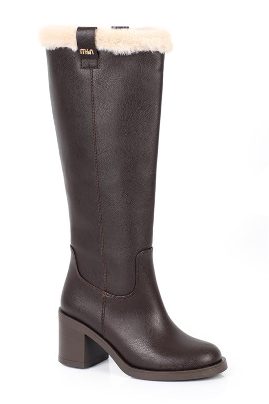 Capone Outfitters K701 Women Brown High Boot