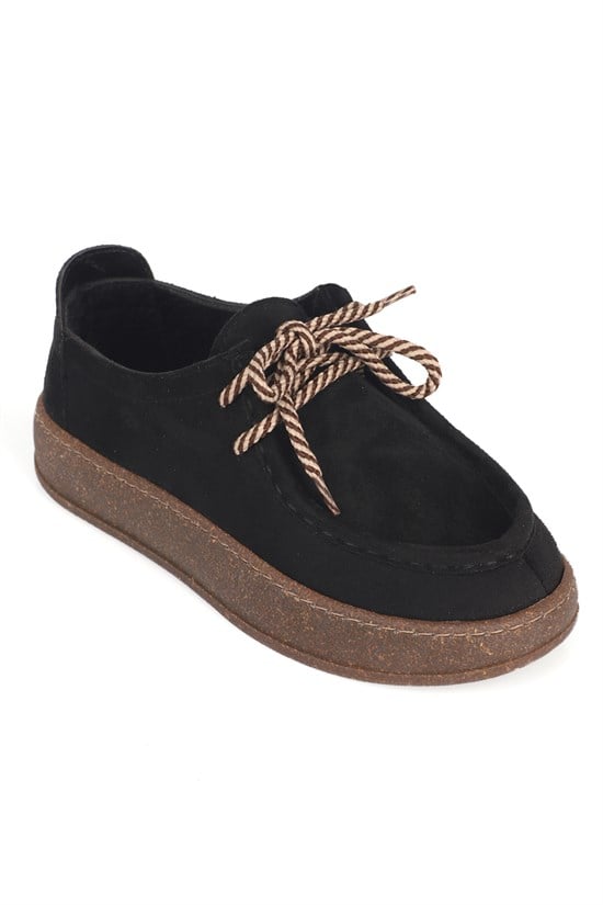 Capone Outfitters L206 Women Sued Black Loafer