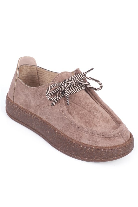 Capone Outfitters L206 Women Sued Mink Loafer
