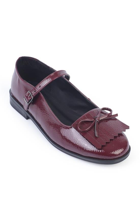 Capone Outfitters L42 Women Claret Red Ballerina