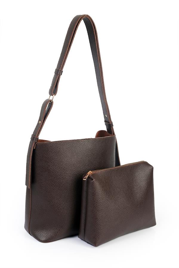 Capone Outfitters LEV01 Women Brown Shoulder Bag