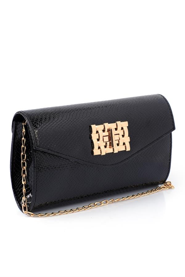 Capone Outfitters PAO01 Women Metallic Black Hand Bag