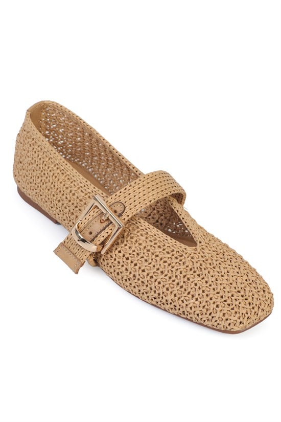 Capone Outfitters S31 Women Nude Ballerina