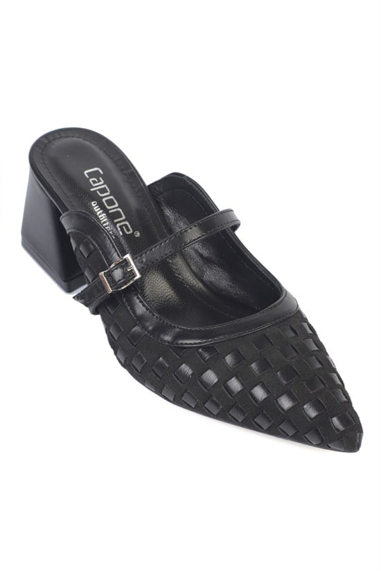 Capone Outfitters S741 Women Black Sandal