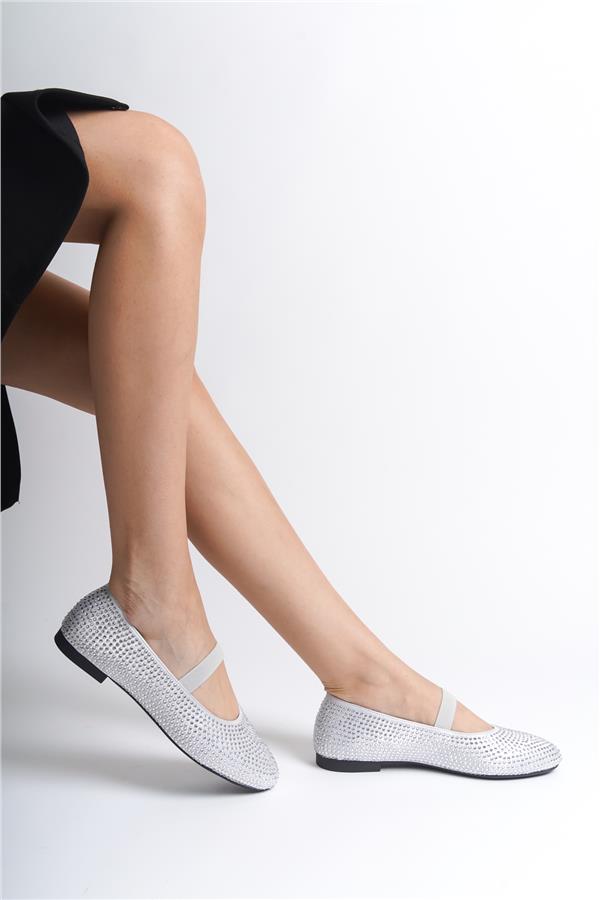 Capone Outfitters S88 Women Silver Ballerina image 6