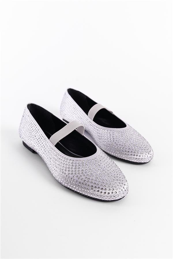 Capone Outfitters S88 Women Silver Ballerina image 1