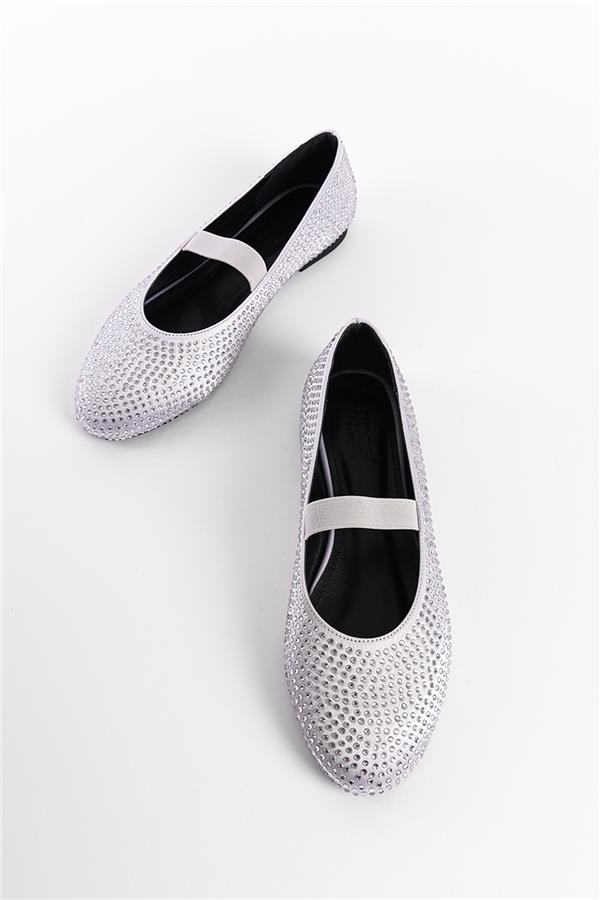 Capone Outfitters S88 Women Silver Ballerina image 4