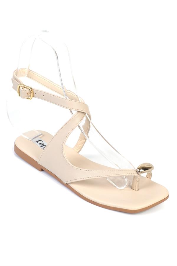 Capone Outfitters SH07 Women Beige Sandal