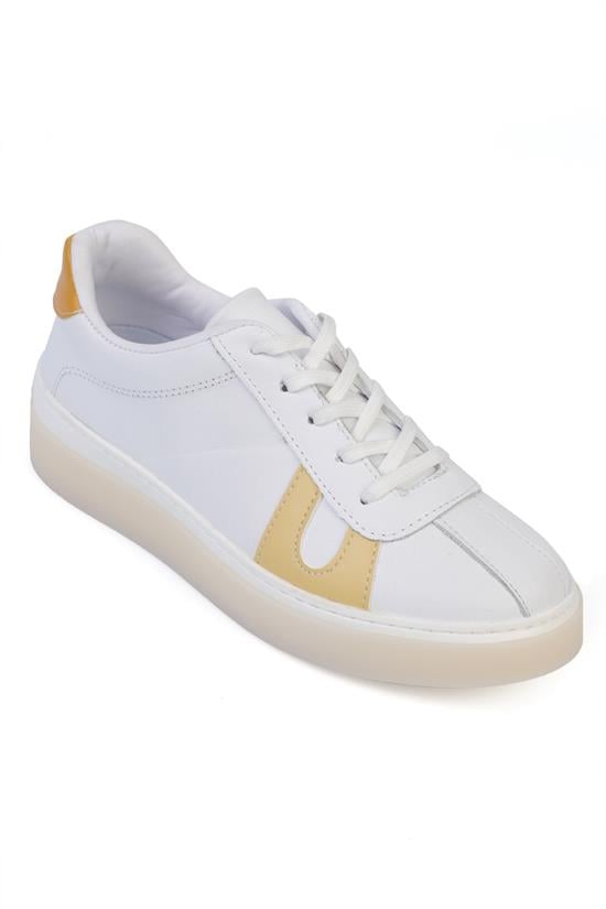 Capone Outfitters SPC01 Women White Yellow Sneaker