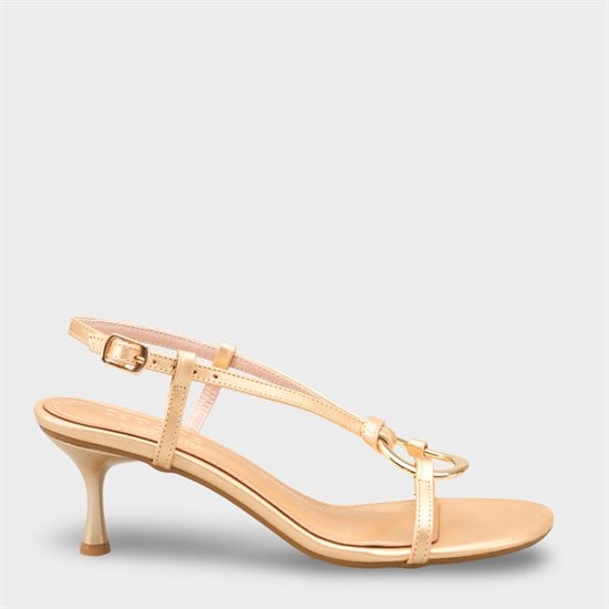 Capone Outfitters T109 Women Gold Sandal image 2