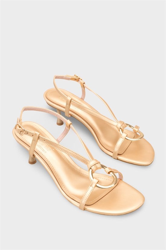Capone Outfitters T109 Women Gold Sandal image 3