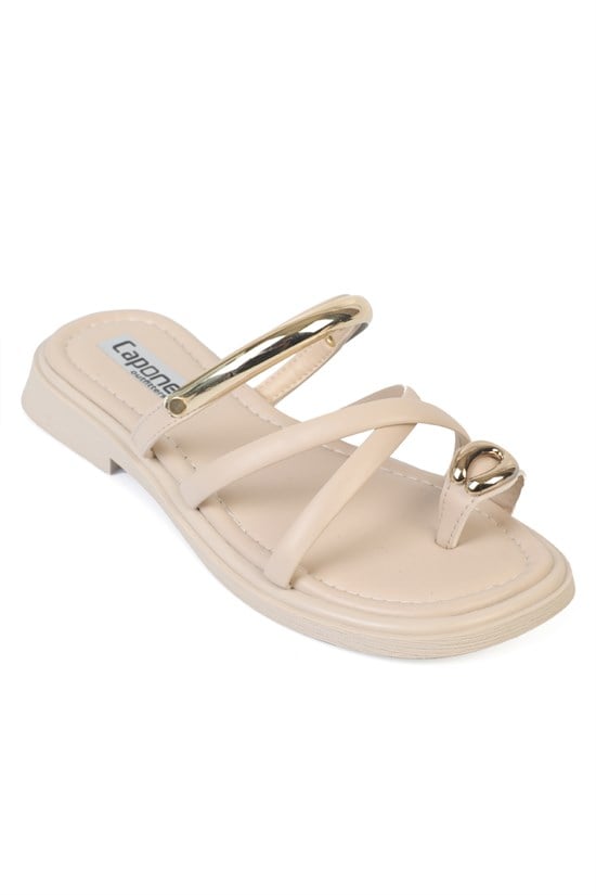 Capone Outfitters Y07 Women Beige Sandal