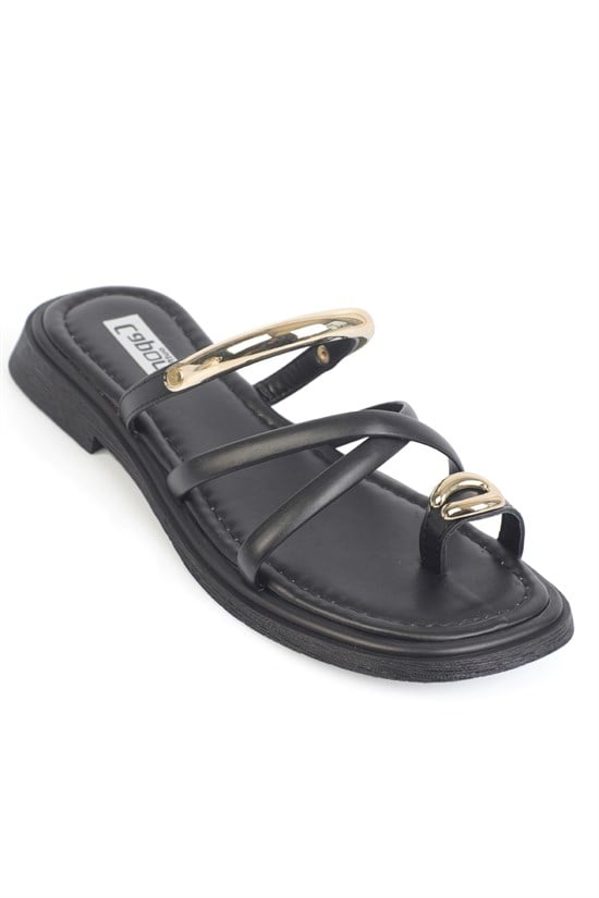 Capone Outfitters Y07 Women Black Sandal