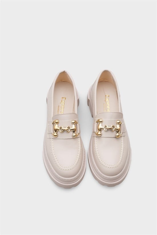Capone Oval Toe Metal Bouckle Track Sole Woman Loafer image 5