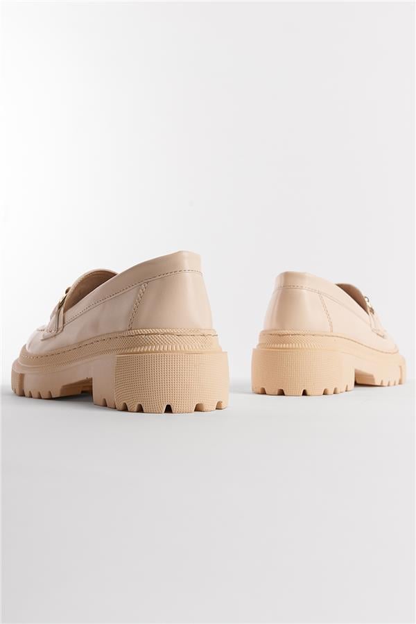 Capone Oval Toe Metal Bouckle Track Sole Woman Loafer image 3