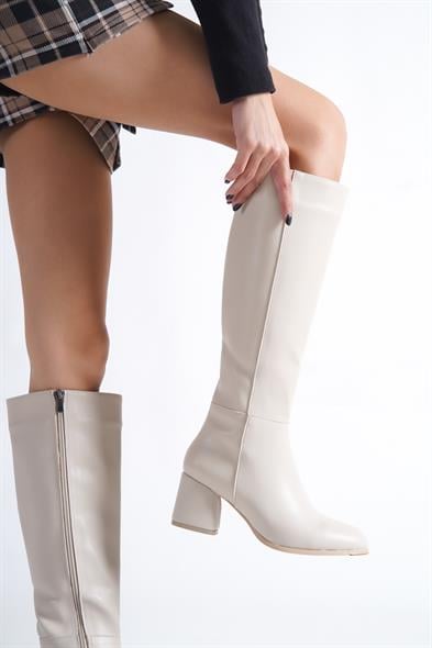 Capone Oval Toe Side Zipper Heeled Woman Boots image 5