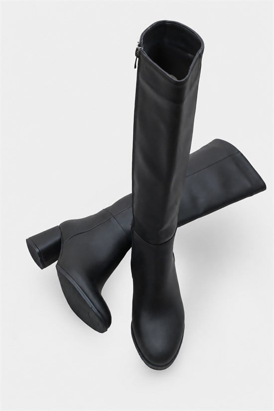 Capone Oval Toe Side Zipper Heeled Woman Boots image 5