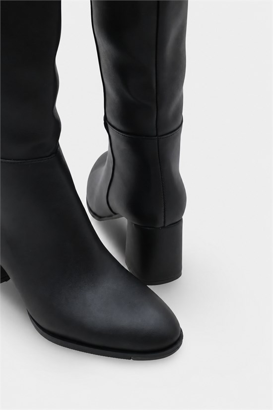 Capone Oval Toe Side Zipper Heeled Woman Boots image 6