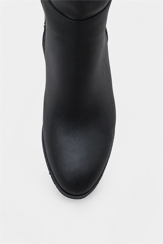 Capone Oval Toe Side Zipper Heeled Woman Boots image 3