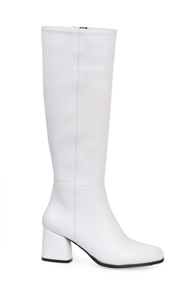 Capone Oval Toe Side Zipper Heeled Woman Boots image 4