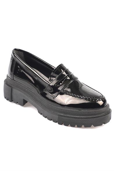 Capone Oval Toe Track Sole Patent Woman Loafer image 5