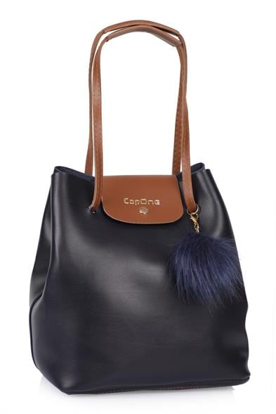 Capone Padova Leather Women Navy Shoulder Bag image 5