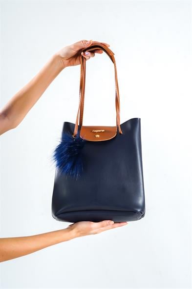 Capone Padova Leather Women Navy Shoulder Bag image 4