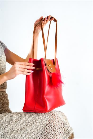 Capone Padova Leather Women Red Shoulder Bag image 3