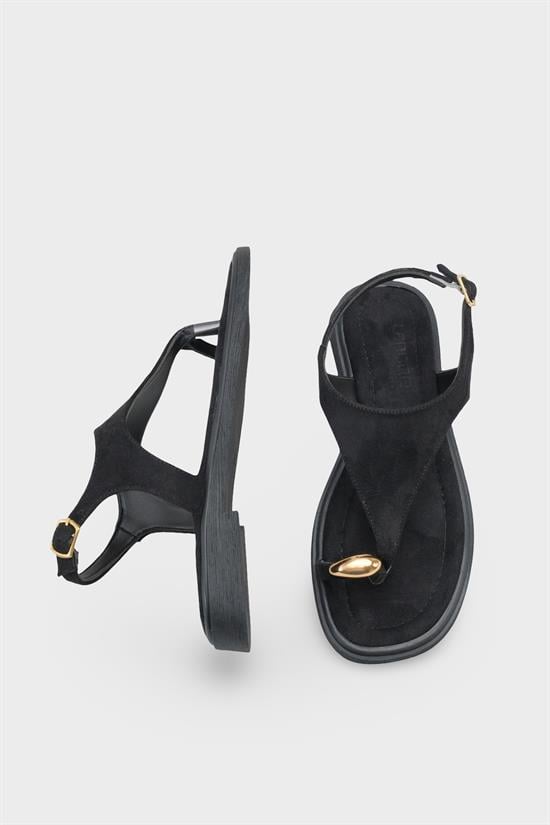 Capone Patrice Thong Women Black Sandal image 6