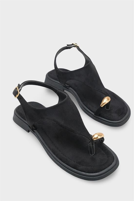 Capone Patrice Thong Women Black Sandal image 3
