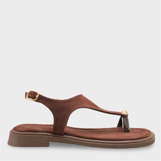 Capone Patrice Thong Women Sued Brown Sandal image 2
