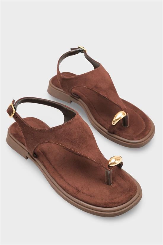 Capone Patrice Thong Women Sued Brown Sandal image 3