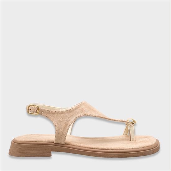 Capone Patrice Thong Women Sued Mink Sandal image 2
