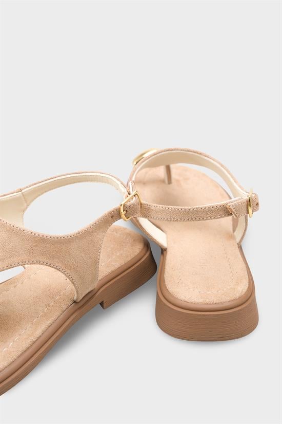 Capone Patrice Thong Women Sued Mink Sandal image 5