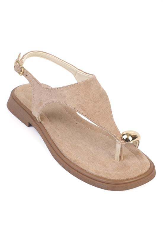 Capone Patrice Thong Women Sued Mink Sandal