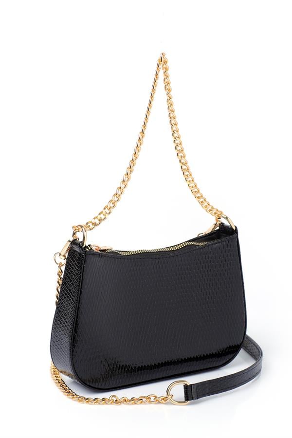 Capone Pedaso Women Snake Black Shoulder Bag image 1