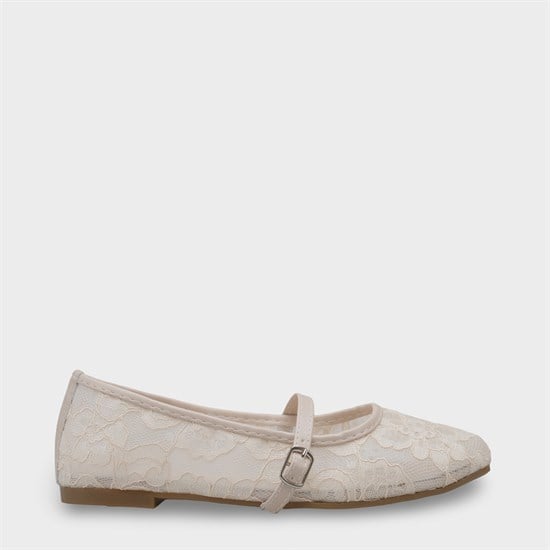 Capone Pennie Lace Mesh Embroidered Women  Ballet Flat image 2