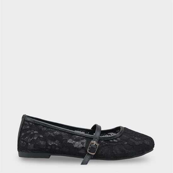 Capone Pennie Lace Mesh Embroidered Women  Ballet Flat image 2