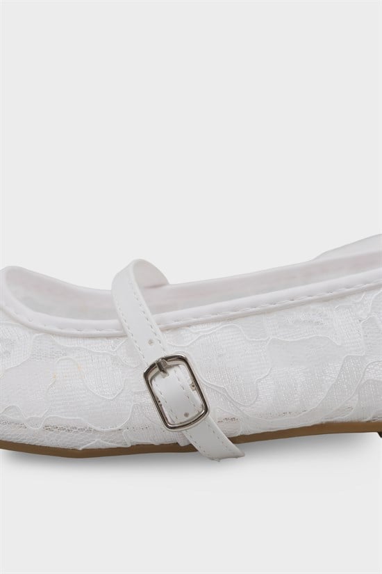 Capone Pennie Lace Mesh Embroidered Women  Ballet Flat image 6