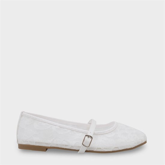 Capone Pennie Lace Mesh Embroidered Women  Ballet Flat image 2