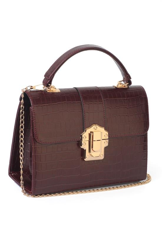 Capone Prag Women Burgundy Handbag