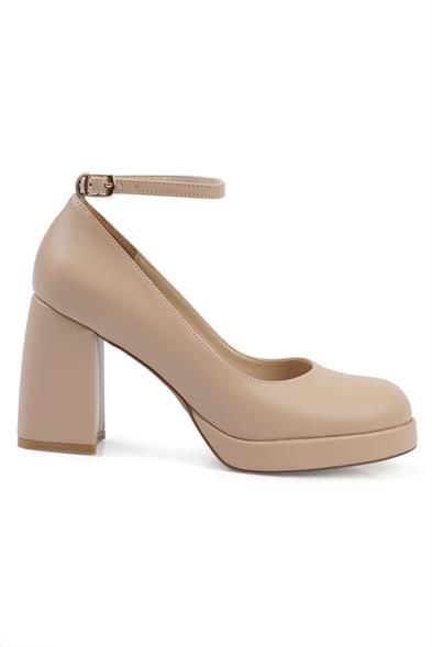 Capone Round Toe Ankle Banded Platform Woman Shoes image 3