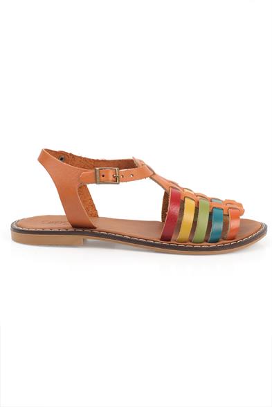 Capone Daphne Round Toe Gladiator Band Woman Leather Sandals image 3